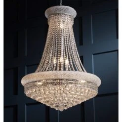 Elegant Primo Collection 28" Wide Royal Cut Crystal Chandelier
