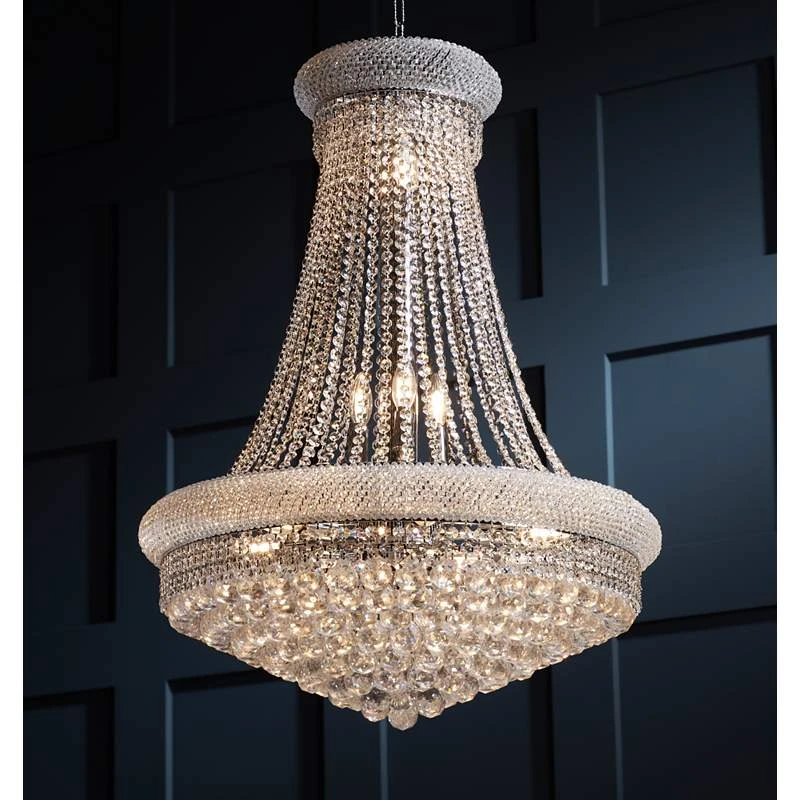 Elegant Primo Collection 28" Wide Royal Cut Crystal Chandelier 1 Elegant Primo Collection 28" Wide Royal Cut Crystal Chandelier
