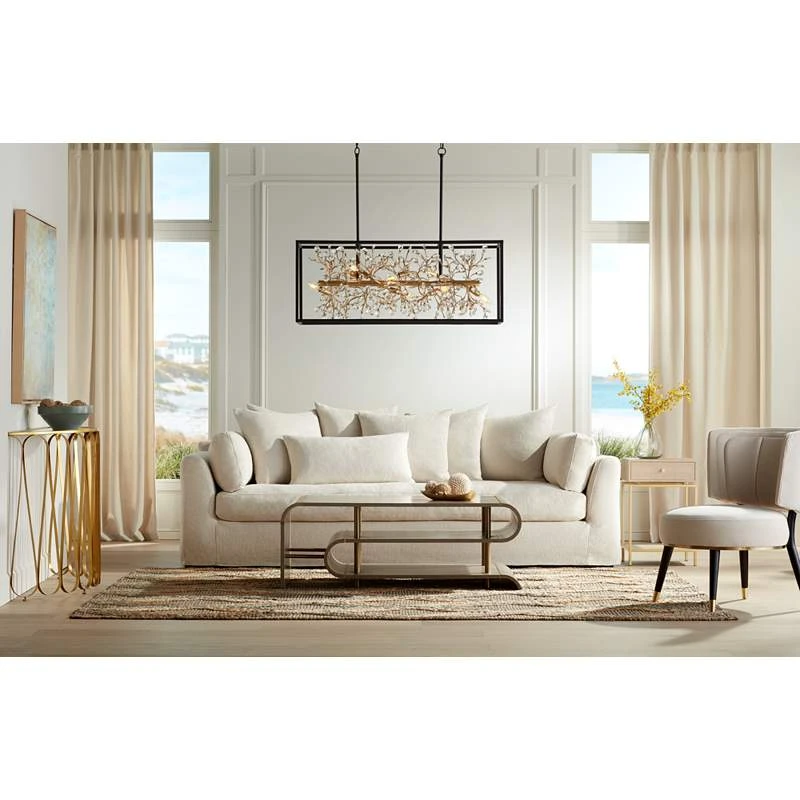 Possini Euro Carrine 38 1/2" Black And Gold Kitchen Island Pendant 1 Possini Euro Carrine 38 1/2" Black And Gold Kitchen Island Pendant