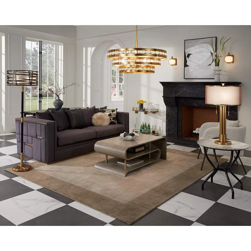 Stiffel Artyom 40" Wide Warm Gold 8-Light Crystal Ring Pendant 1 Stiffel Artyom 40" Wide Warm Gold 8-Light Crystal Ring Pendant