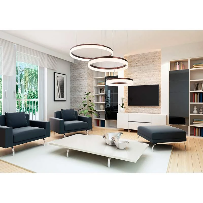 Eurofase Minuta 47.8" Wide LED Bronze Ring Modern Chandelier 1 Eurofase Minuta 47.8" Wide LED Bronze Ring Modern Chandelier
