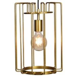 Access Lighting Wired 9" Wide Gold Open Cage LED Mini Pendant 6 Access Lighting Wired 9" Wide Gold Open Cage LED Mini Pendant -Modern Lamp Shop access lighting wired 9 inch wide gold open cage led mini pendant 47k42views1