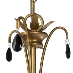 Alexis 23" Wide Antique Brass Metal 6-Light Chandelier -Modern Lamp Shop alexis 23 inch wide antique brass metal 6 light chandelier 91t49views1