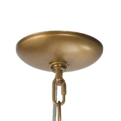 Alexis 23" Wide Antique Brass Metal 6-Light Chandelier -Modern Lamp Shop alexis 23 inch wide antique brass metal 6 light chandelier 91t49views3