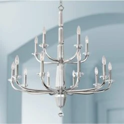 Allegri Palermo 40" Wide Chrome 15-Light Chandelier
