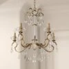 Allegri Valencia 26" Wide Champagne Gold 5-Light Chandelier