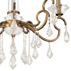 Allegri Valencia 26" Wide Champagne Gold 5-Light Chandelier -Modern Lamp Shop allegri valencia 26 inch wide champagne gold 5 light chandelier 22w66views1