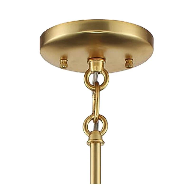 Aureum 7"W Honey Gold And White Open Cage Mini Pendant Light 3 Aureum 7"W Honey Gold And White Open Cage Mini Pendant Light - Image 3