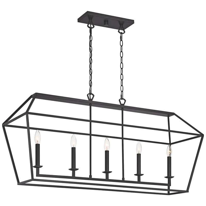 Aviary 42"W Palladian Bronze Kitchen Island Light Pendant 3 Aviary 42"W Palladian Bronze Kitchen Island Light Pendant - Image 3
