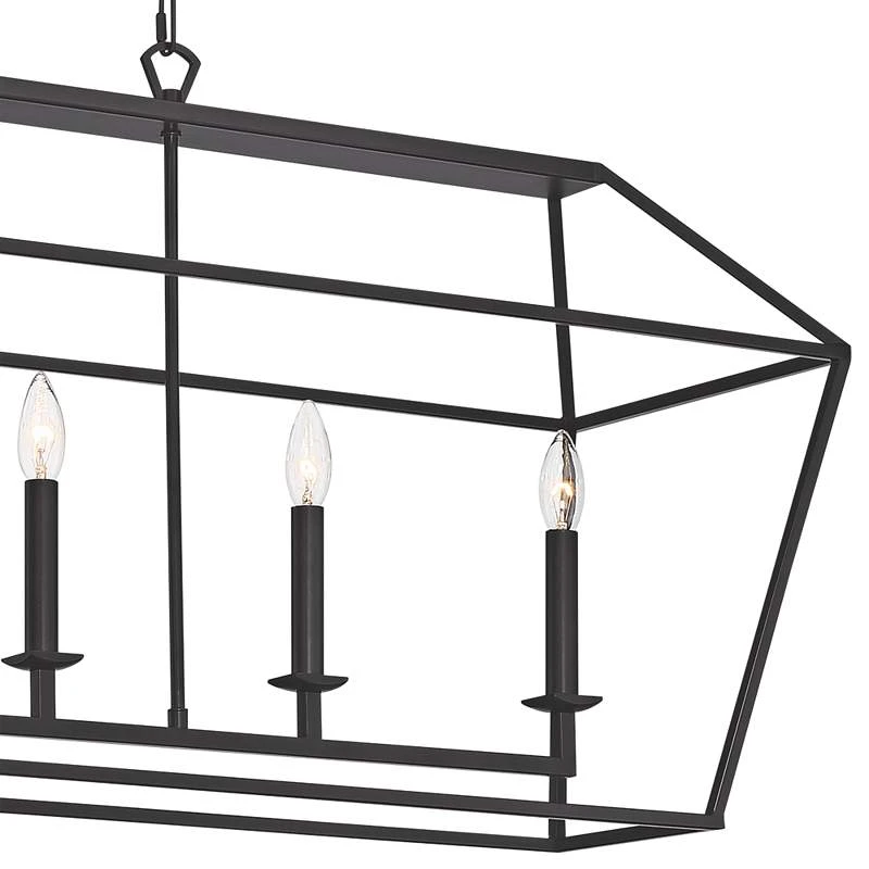 Aviary 42"W Palladian Bronze Kitchen Island Light Pendant 4 Aviary 42"W Palladian Bronze Kitchen Island Light Pendant - Image 4