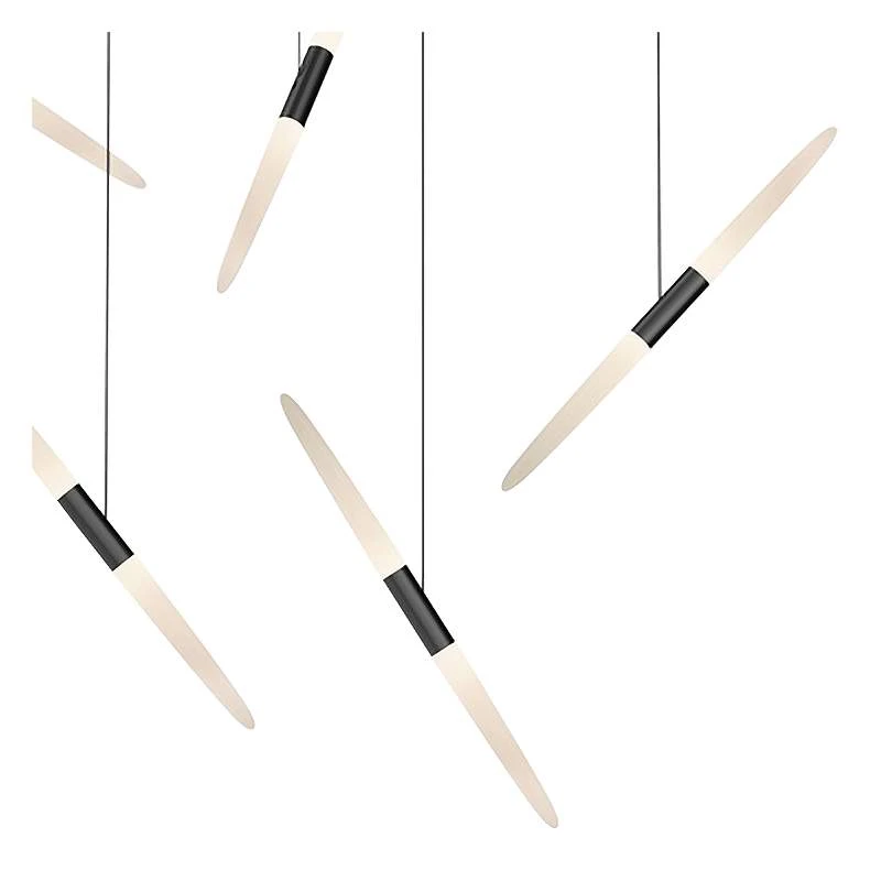 Ballet 21 1/4" Wide 9-Light Spreader Satin Black LED Pendant 3 Ballet 21 1/4" Wide 9-Light Spreader Satin Black LED Pendant - Image 3