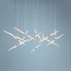 Ballet 27 1/4"W 13-Light Spreader Satin Aluminum LED Pendant