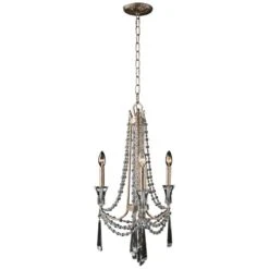 Barcelona 17" Wide Transcend Silver Crystal Chandelier 7 Barcelona 17" Wide Transcend Silver Crystal Chandelier -Modern Lamp Shop barcelona 17 inch wide transcend silver crystal chandelier 11m20views1