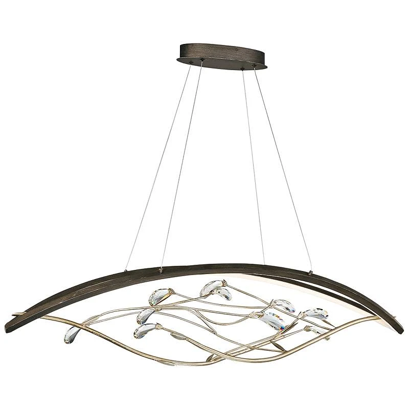 Basilica 47 1/4"W Bronze LED Kitchen Island Light Chandelier 2 Basilica 47 1/4"W Bronze LED Kitchen Island Light Chandelier - Image 2