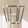 Bastian 37 1/4"W Chateau Gray Silver 6-Light Foyer Pendant