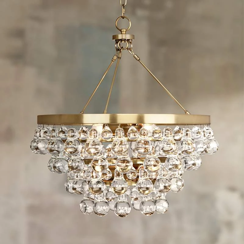 Bling 20 1/2" Wide Antique Brass Glass Chandelier 1 Bling 20 1/2" Wide Antique Brass Glass Chandelier