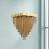 Bloomfield 31" Wide Antique Brush Gold LED Pendant Light