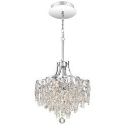 Bravado 15 3/4"W Polished Chrome LED Crystal Pendant Light -Modern Lamp Shop bravado 15 and three quarter inchw polished chrome led crystal pendant light 67t93views2
