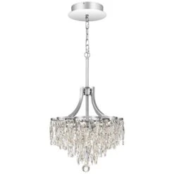 Bravado 15 3/4"W Polished Chrome LED Crystal Pendant Light -Modern Lamp Shop bravado 15 and three quarter inchw polished chrome led crystal pendant light 67t93views3