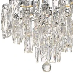 Bravado 15 3/4"W Polished Chrome LED Crystal Pendant Light -Modern Lamp Shop bravado 15 and three quarter inchw polished chrome led crystal pendant light 67t93views4