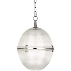 Brighton 13" Wide Polished Nickel Ball Pendant Light