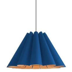 Bruck Lora 27 1/2" Wide Blue And Ash Wood Pendant Light