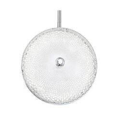 Caledonia 10"W Clear Honeycomb Glass LED Mini Pendant Light 5 Caledonia 10"W Clear Honeycomb Glass LED Mini Pendant Light -Modern Lamp Shop caledonia 10 inchw clear honeycomb glass led mini pendant light 79n07views1