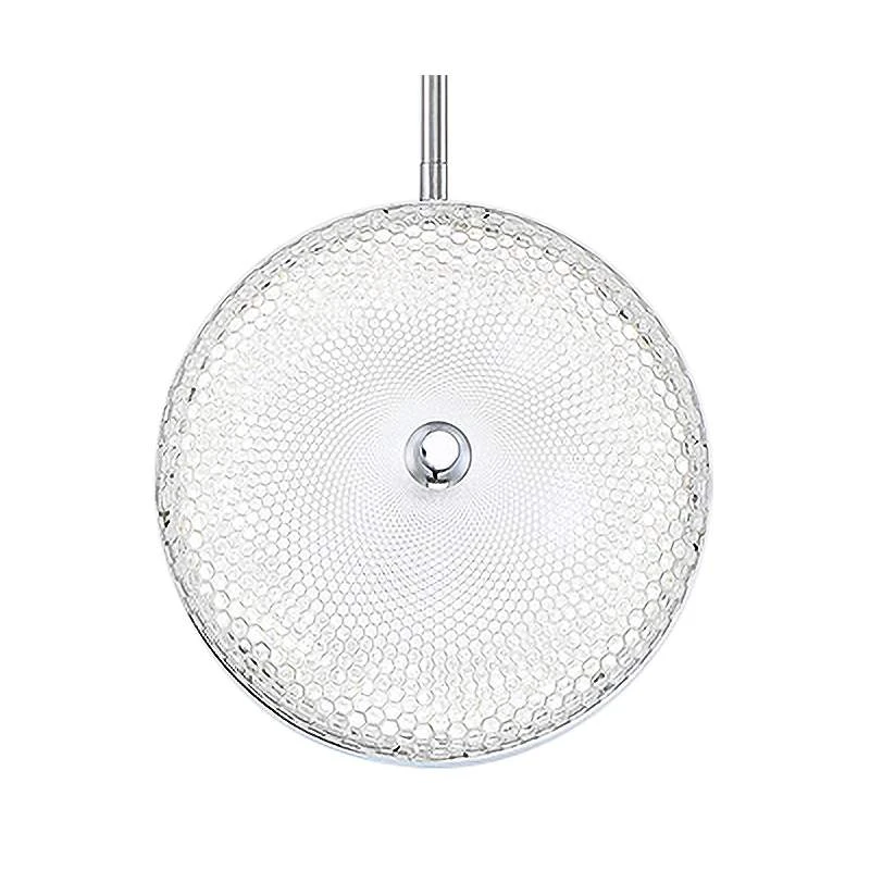 Caledonia 10"W Clear Honeycomb Glass LED Mini Pendant Light 3 Caledonia 10"W Clear Honeycomb Glass LED Mini Pendant Light - Image 3