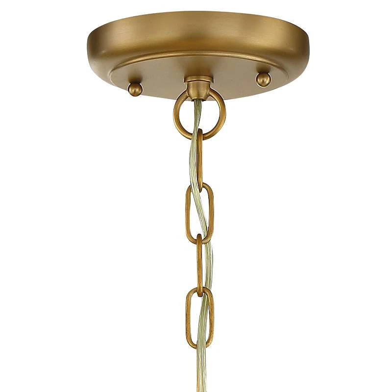 Calypso 12" Wide Vibrant Gold And Crystal Mini Chandelier 5 Calypso 12" Wide Vibrant Gold And Crystal Mini Chandelier - Image 5