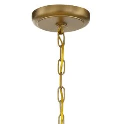 Calypso 24"W Vibrant Gold And Crystal Teardrop Chandelier -Modern Lamp Shop calypso 24 inchw vibrant gold and crystal teardrop chandelier 61h97views2