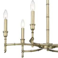 Golden Lighting Cambay 25" Wide White Gold Metal 6-Light Chandelier 8 Golden Lighting Cambay 25" Wide White Gold Metal 6-Light Chandelier -Modern Lamp Shop cambay 25 inch wide white gold metal 6 light chandelier 042c2views1