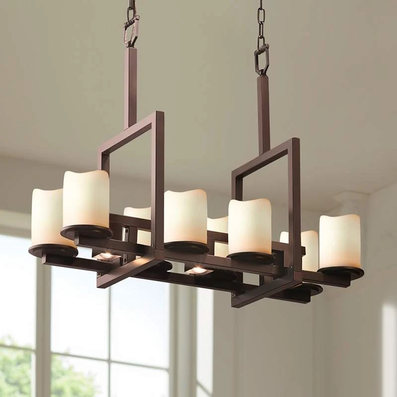 Candle Aria 34" Wide Dark Bronze 11-Light Island Chandelier 1 Candle Aria 34" Wide Dark Bronze 11-Light Island Chandelier