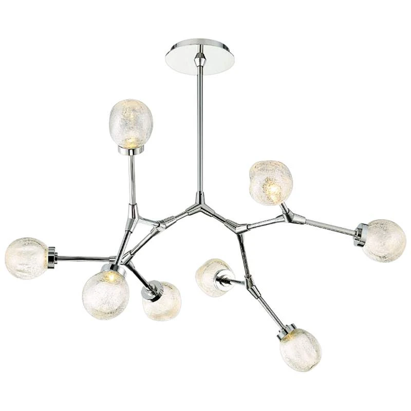Catalyst 28" Wide Polished Nickel 8-Light LED Chandelier 1 Catalyst 28" Wide Polished Nickel 8-Light LED Chandelier