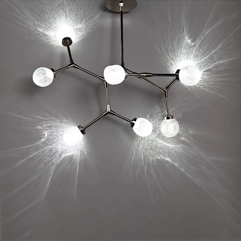 Catalyst 28" Wide Polished Nickel 8-Light LED Chandelier 2 Catalyst 28" Wide Polished Nickel 8-Light LED Chandelier - Image 2