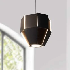 Cerno Astrum 11 3/4" Wide Matte Black LED Mini Pendant Light