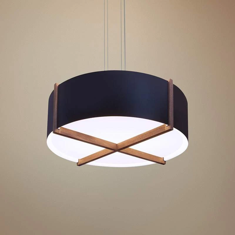Cerno Plura 18" Wide Matte Black LED Pendant Light 1 Cerno Plura 18" Wide Matte Black LED Pendant Light