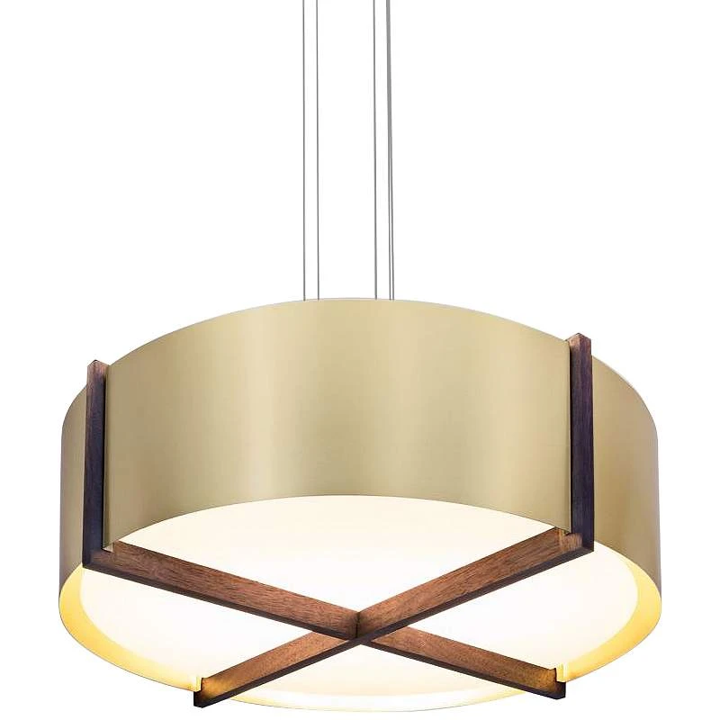 Cerno Plura 30" Wide Brushed Brass LED Pendant Light 2 Cerno Plura 30" Wide Brushed Brass LED Pendant Light - Image 2