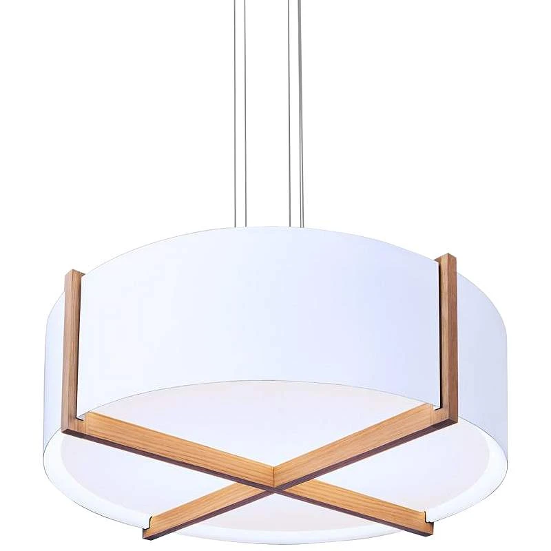 Cerno Plura 30" Wide Gloss White LED Pendant Light 2 Cerno Plura 30" Wide Gloss White LED Pendant Light - Image 2