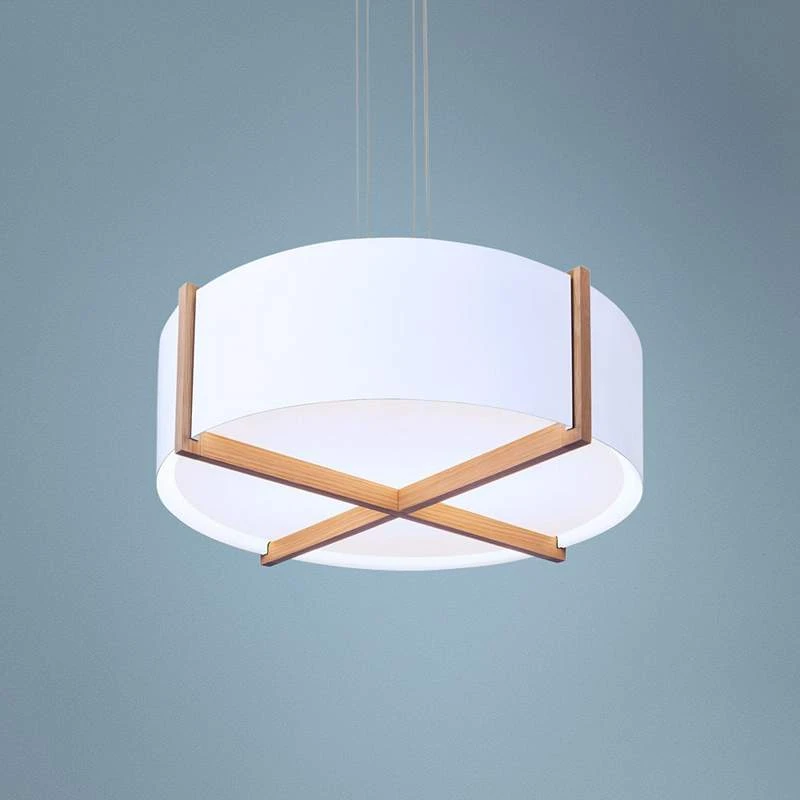 Cerno Plura 30" Wide Gloss White LED Pendant Light 1 Cerno Plura 30" Wide Gloss White LED Pendant Light