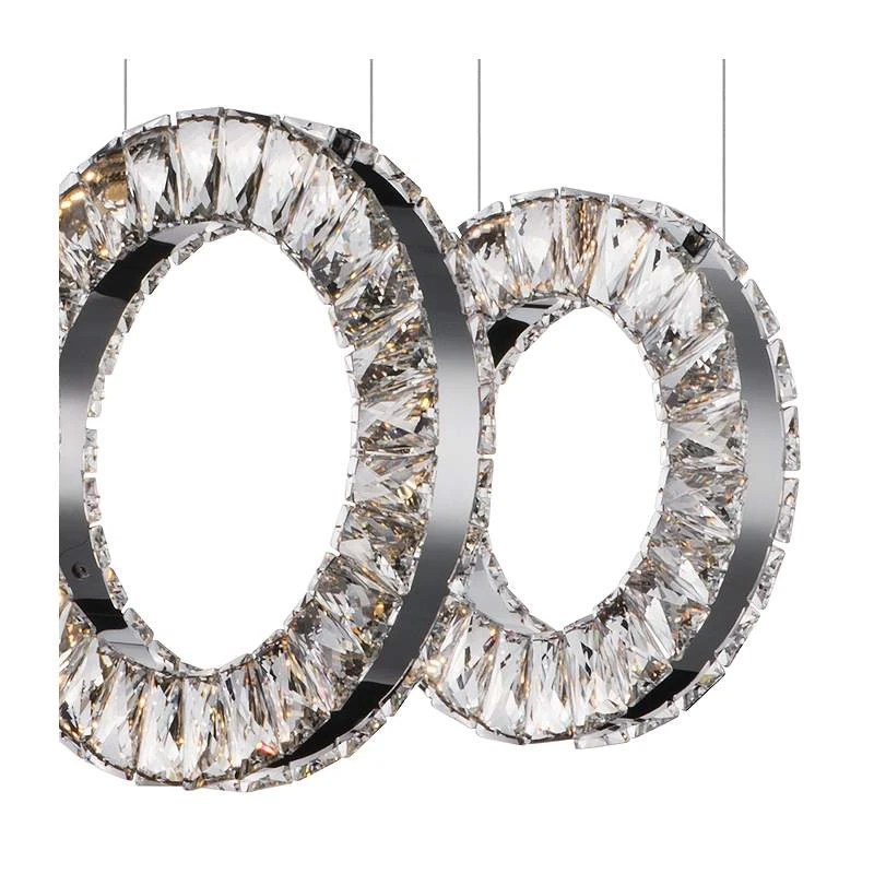 Charm 20 1/2" Wide Chrome LED Kitchen Island Light Pendant 3 Charm 20 1/2" Wide Chrome LED Kitchen Island Light Pendant - Image 3