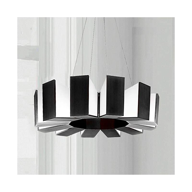 Chronos 34" Wide Twelve Light Modern Chandelier In Black 2 Chronos 34" Wide Twelve Light Modern Chandelier In Black - Image 2