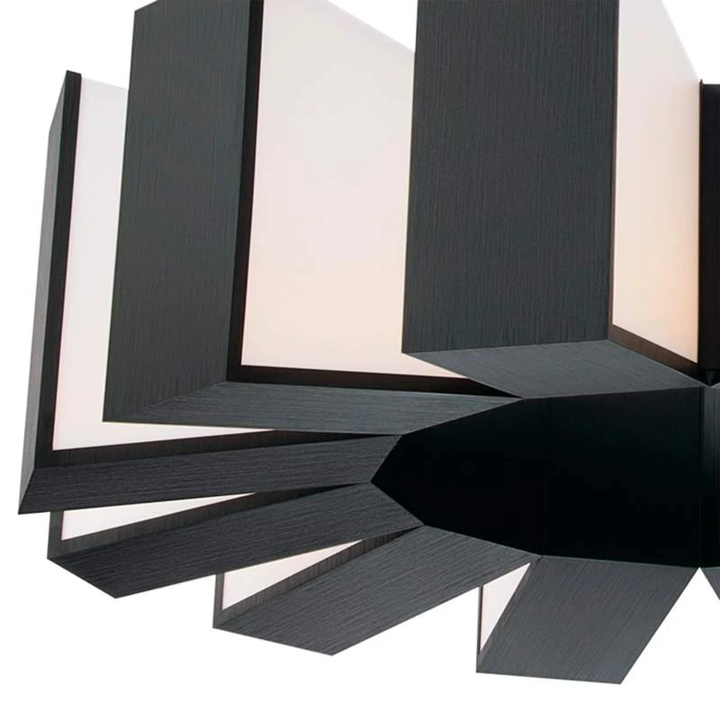 Chronos 34" Wide Twelve Light Modern Chandelier In Black 4 Chronos 34" Wide Twelve Light Modern Chandelier In Black - Image 4