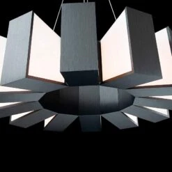 Chronos 34" Wide Twelve Light Modern Chandelier In Black 11 Chronos 34" Wide Twelve Light Modern Chandelier In Black -Modern Lamp Shop chronos 34 inch wide twelve light modern chandelier in black 138n3views2