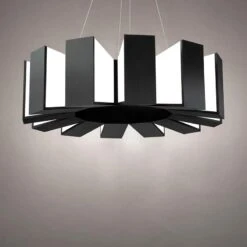 Chronos 34" Wide Twelve Light Modern Chandelier In Black 12 Chronos 34" Wide Twelve Light Modern Chandelier In Black -Modern Lamp Shop chronos 34 inch wide twelve light modern chandelier in black 138n3views3