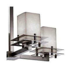 Clouds™ Metropolis 25"W Brushed Nickel 4-Light Chandelier -Modern Lamp Shop clouds metropolis 25 inchw brushed nickel 4 light chandelier 53v32views1