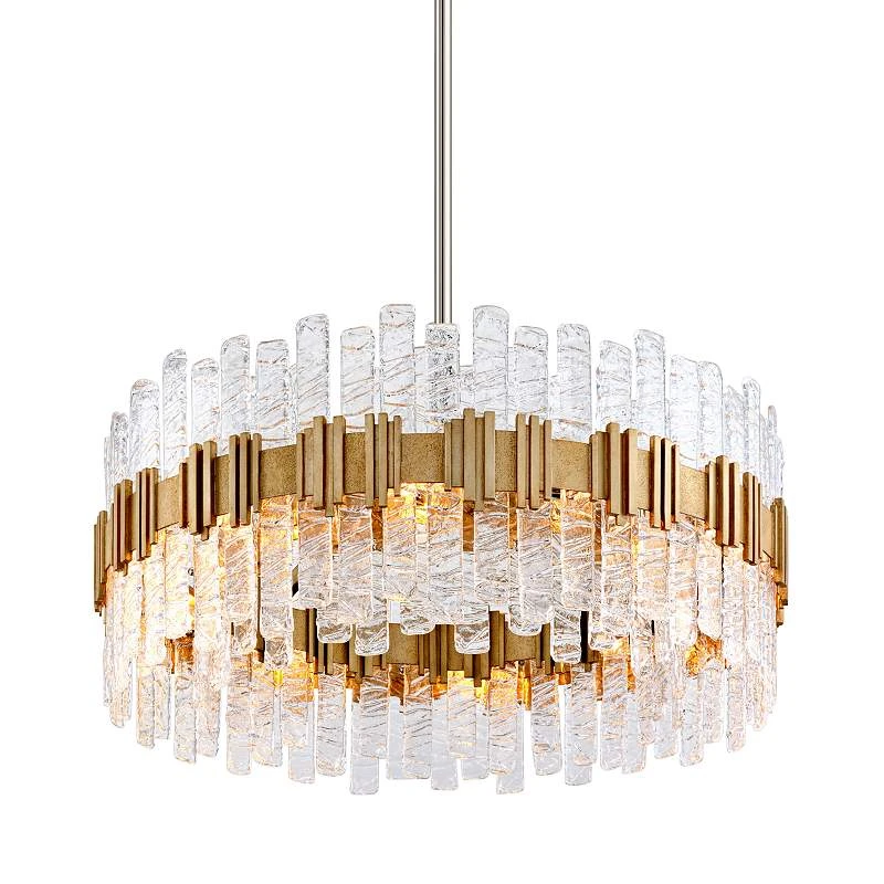 Corbett Ciro 36" Wide Silver Leaf Pendant Light 2 Corbett Ciro 36" Wide Silver Leaf Pendant Light - Image 2