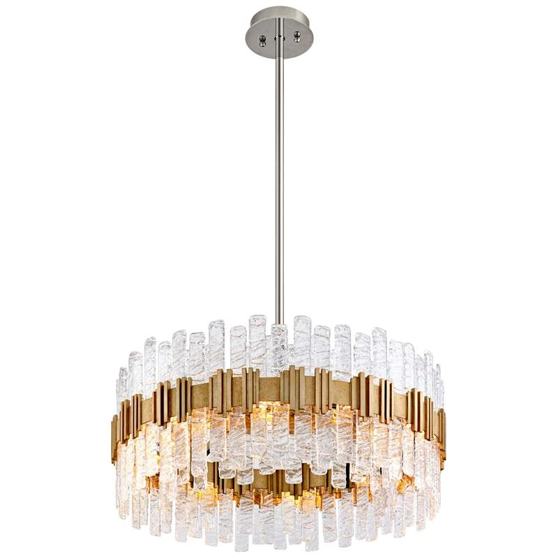 Corbett Ciro 36" Wide Silver Leaf Pendant Light 4 Corbett Ciro 36" Wide Silver Leaf Pendant Light - Image 4