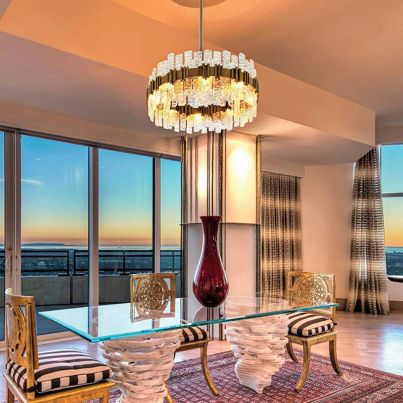 Corbett Ciro 36" Wide Silver Leaf Pendant Light 5 Corbett Ciro 36" Wide Silver Leaf Pendant Light - Image 5