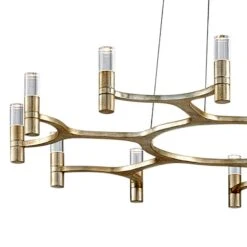 Corbett Nexus 38" Wide Silver Leaf 12-Light LED Chandelier 7 Corbett Nexus 38" Wide Silver Leaf 12-Light LED Chandelier -Modern Lamp Shop corbett nexus 38 inch wide silver leaf 12 light led chandelier 161y0views1