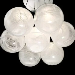 Cosmic 27" Wide Brushed Nickel LED Multi Light Pendant -Modern Lamp Shop cosmic 27 inch wide brushed nickel led multi light pendant 55m88views2